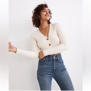 Madewell Brenville Crop Cardigan Sweater